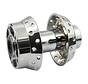 Front wheel hub chrome - Fits: > 00-07 FXST/S/B/D; FLSTC/S; FXDWG