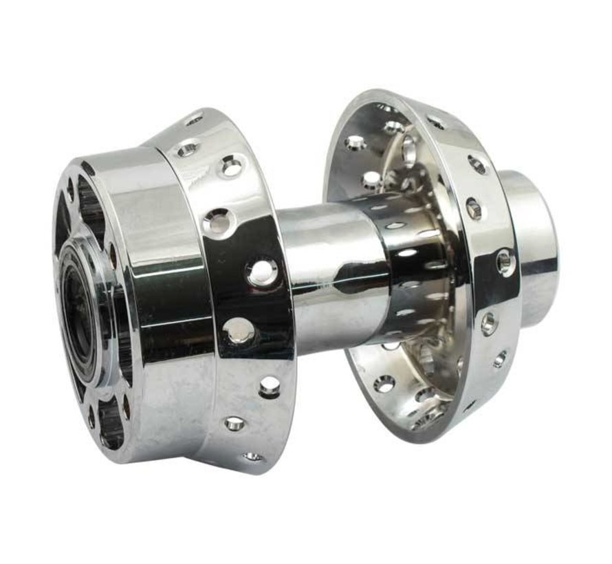 Front wheel hub chrome - Fits: > 00-07 FXST/S/B/D; FLSTC/S; FXDWG