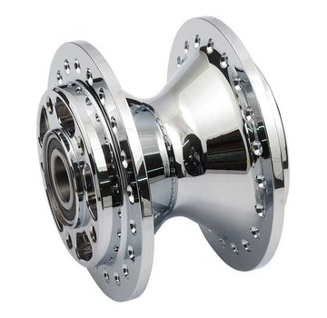 MCS wheel front hub Chrome - Fits:> 04-05 FXD