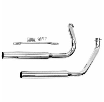 Paughco exhaust Chrome muffler pipes  Fits: > 70-84 FLH Shovel