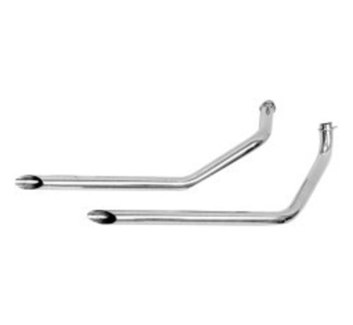 Paughco exhaust Chrome Drag Pipe Fits: > 71-84 Shovel