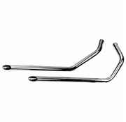 Paughco exhaust Chrome 40 inch slash cut drag pipes  Fits: > 86-03 XL with rigid frame