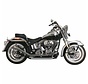 1 3/4 pouce Side by Side Upswept Fishtail noir ou chrome: Convient à:> 00-017 Softail