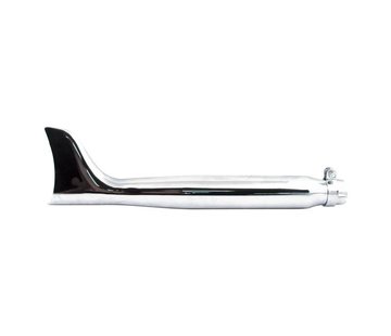 MCS exhaust Fishtail muffler - universal - 2 1/2 Outside diameter