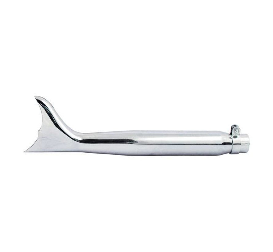 exhaust Fishtail muffler Batwing - universal - 2 1/2 Outside diameter