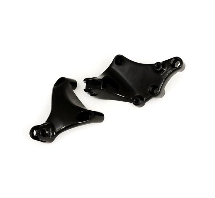 passenger footpeg mount bracket set black or chrome: Fits: > 14-17 XL 1200C/T/X;14-17 XL 883L/N; 04-16 XL1200V