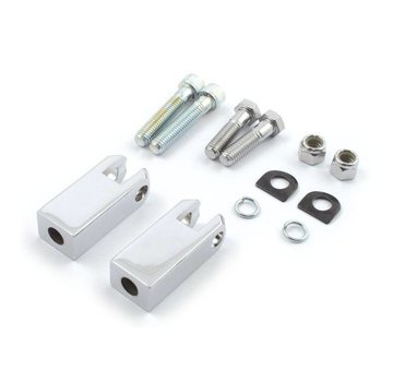 MCS Controls passenger footpeg mount bracket set black or Chrome: Fits:> 82-03 Sportster XL