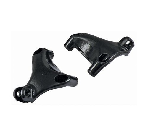 MCS Controls passenger footpeg mount bracket set black or Chrome: Fits:> 04-13 Sportster XL