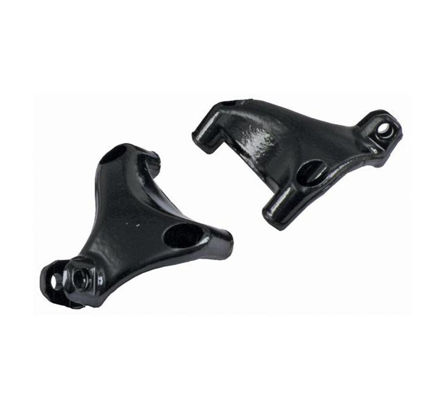 Controls passenger footpeg mount bracket set black or Chrome: Fits:> 04-13 Sportster XL