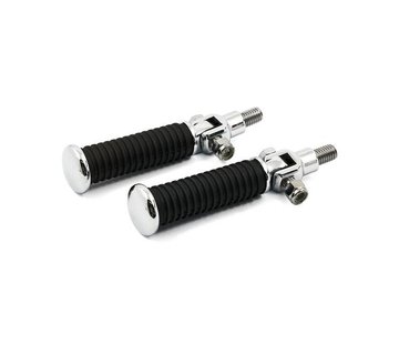 MCS Controls passenger footpeg stud kit Chrome: Fits:> 84-99 Softail