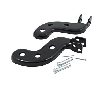 MCS Controls footpeg bracket set black or Chrome Fits> 36-64 Big Twin