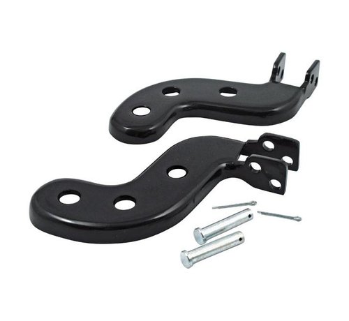 MCS Controls footpeg bracket set black or Chrome Fits> 36-64 Big Twin