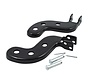 Controls footpeg bracket set black or Chrome Fits> 36-64 Big Twin