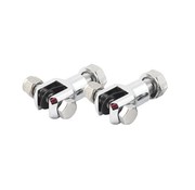 MCS footpeg stud set black or chrome: Fits: > 72-81 FX; 84-02 FXST; 82-94 FXR