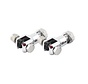 footpeg stud set black or chrome: Fits: > 72-81 FX; 84-02 FXST; 82-94 FXR