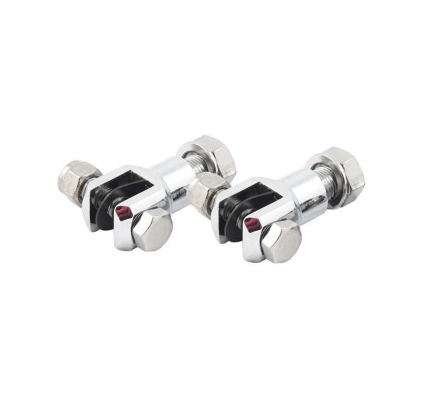 footpeg stud mis en noir ou chrome: Convient à:> 72-81 FX; 84-02 FXST; 82-94 FXR