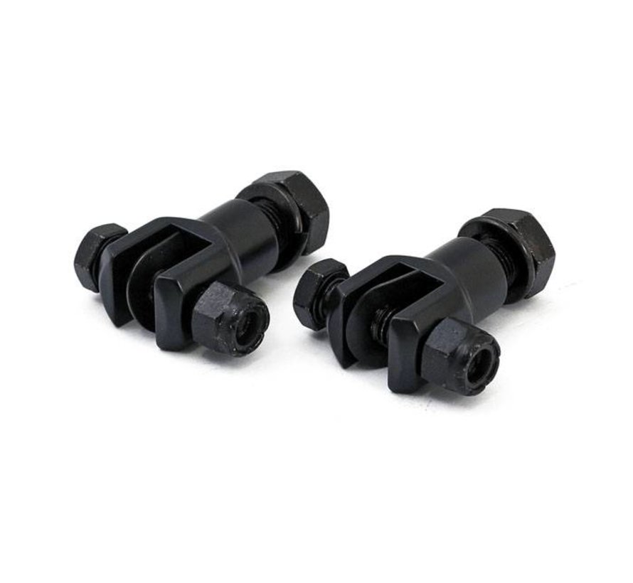 footpeg stud mis en noir ou chrome: Convient à:> 72-81 FX; 84-02 FXST; 82-94 FXR