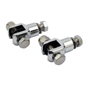 MCS footpeg stud mis en noir ou chrome: Convient à:> 72-81 FX; 84-02 FXST; 82-94 FXR