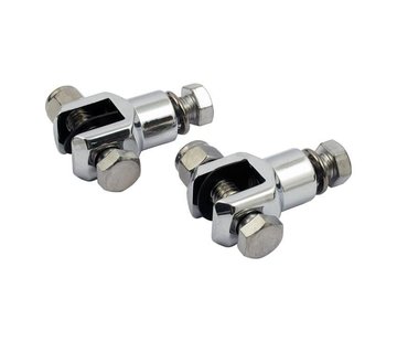 MCS footpeg stud set black or chrome: Fits: > 72-81 FX; 84-02 FXST; 82-94 FXR