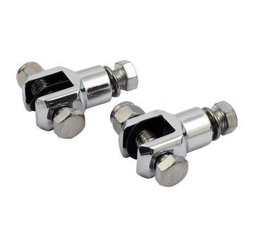 MCS footpeg stud set black or chrome: Fits: > 72-81 FX; 84-02 FXST; 82-94 FXR