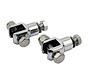 footpeg stud set black or chrome: Fits: > 72-81 FX; 84-02 FXST; 82-94 FXR