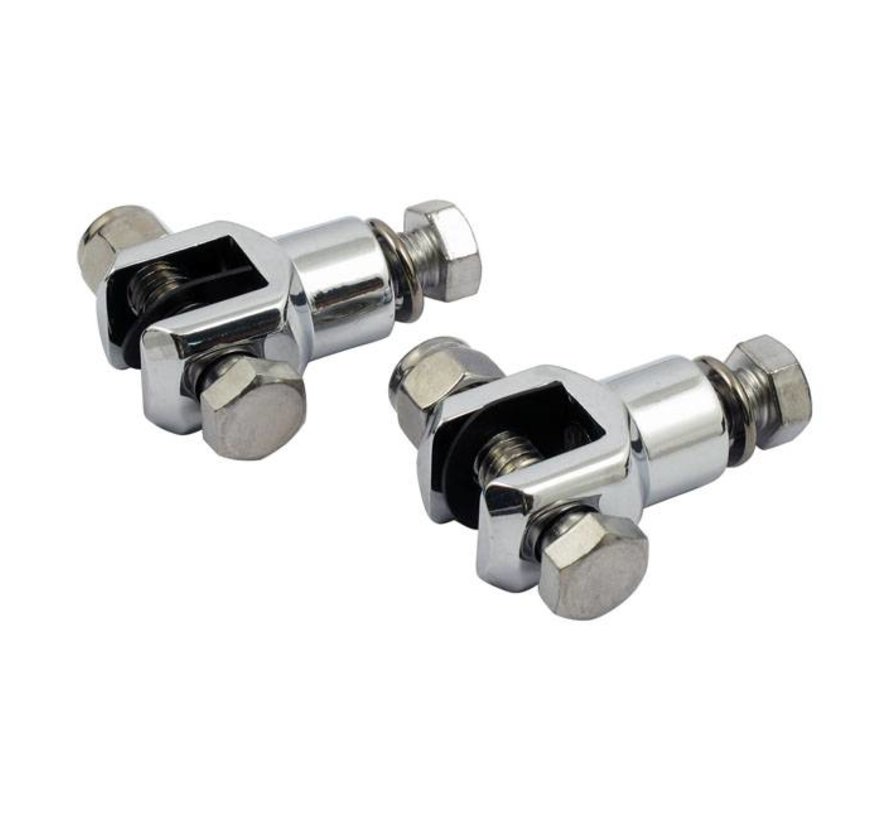 footpeg stud mis en noir ou chrome: Convient à:> 72-81 FX; 84-02 FXST; 82-94 FXR