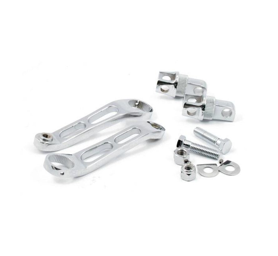 talon reste commande vers l'avant chrome: Convient à:> 89-14 FX SOFTAIL; 93-02 FXDWG