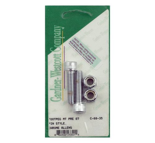 GARDNER-WESTCOTT Allen kit boulon de footpeg: Convient à:> 69-06 Bigtwin XL