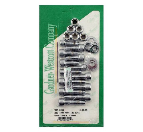 GARDNER-WESTCOTT Controls Allen bolt footpeg kit Fits> 82-94 FXRS