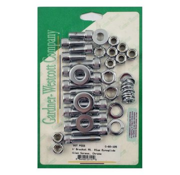 GARDNER-WESTCOTT Controls Allen bolt footpeg kit Fits> >91-05 Dyna