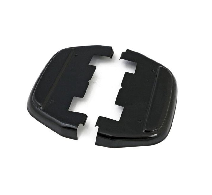 Controls passenger floorboard covers Chrome or black: Fits:> D-shaped floorboards only
