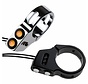 turn signal LED Rat eye LED fork mount black or Chrome 49mm fork diameter