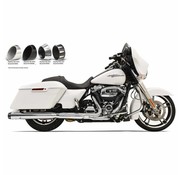 Bassani Silenciadores Slip-On 4 "Cromo de cambio rápido de la serie Se adapta a:> 2017 FLHT / FLHR / FLHX / FLTRX / FLTRU & H-D FL TRIKE