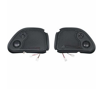 J&M Audio audio RokkerFairing/Rear Speakers Grilles Fits:> 98-13 FLTR/X