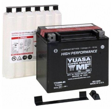 Yuasa Batterie YTX20HL-BS Fits> 1991-2020 Softail/Dyna; FXS; FLS; FXSB/SE; 1997-2003 XL Sportster