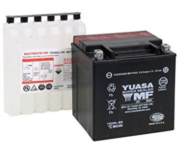 Yuasa Batterie YUAM320BS Fits> 1991-2021 Softail/Dyna; FXS; FLS; FXSB/SE; 1997-2003 XL Sportster