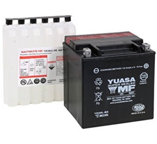 Yuasa Batterie YUAM320BS Convient> 1991-2021 Softail/Dyna; FXS ; SLF ; FXSB/SE ; 1997-2003XL Sportster