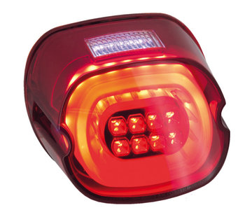 MCS layback feux arriÃẀre LED, lentille rouge