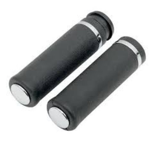 TC-Choppers handlebars grips - Rubber with accent rings