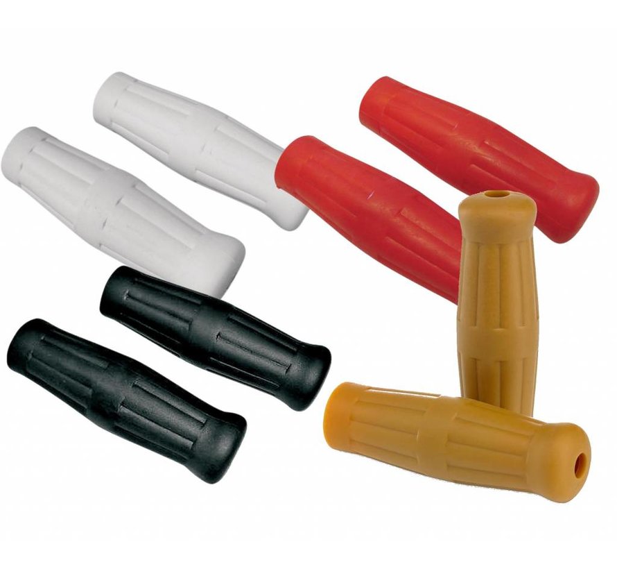 handlebars Custom Rubber radial grips Black White Red or Natural color