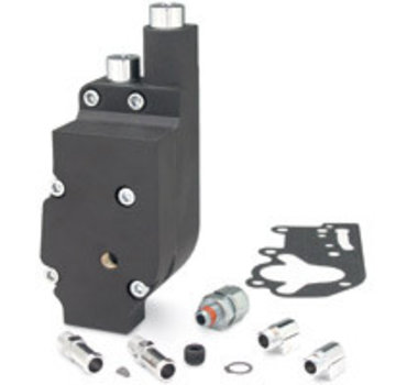 Jims Oil pump High Flo Black or Polished - Fits:> 73-91 Big Twin TOP FEED & RETURN CONNECTION