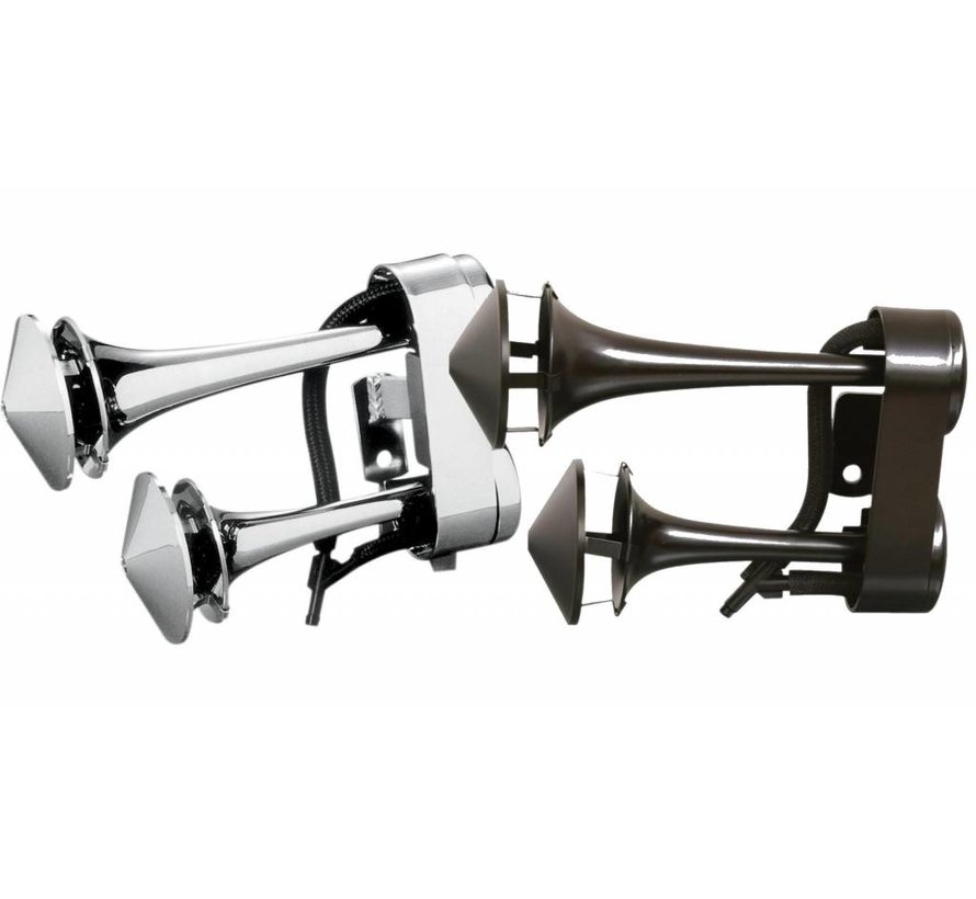 Horn Air Black or Chrome - Fits:> Multifit