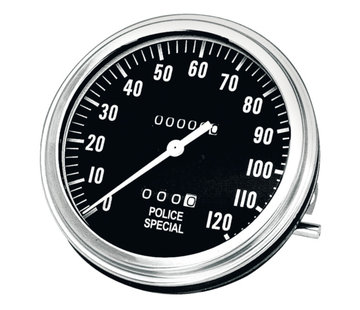 Zodiac Benzin Tank Polizei Spezial Tachometer MPH