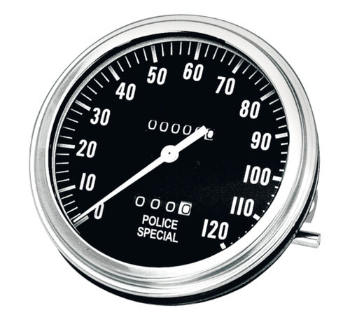 Zodiac Benzin Tank Polizei Spezial Tachometer MPH