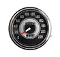 speedo Black face 1941-1945 Stijl in KM/h: transmissie aangedreven