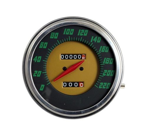 MCS speedo Green face 48-61 Stijl in KM / h: transmissie aangedreven