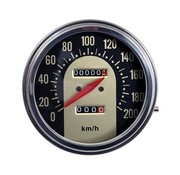 MCS speedo Black/Gold face 62-67 Style en KM/h : entraîné par transmission