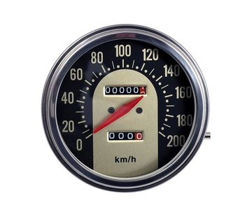 MCS speedo Black/Gold face 62-67 Style in KM/h: transmission driven