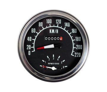 Zodiac speedo tachymétrique pour la graisse bob tirets Km / h - avant ou transmission entraînée