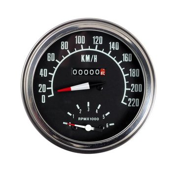 Zodiac Speedo Tachos für Fat Bob rast Km / h - vorne oder Getriebe angetrieben